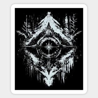 Tribal Snow - Native American Symbol Magnet